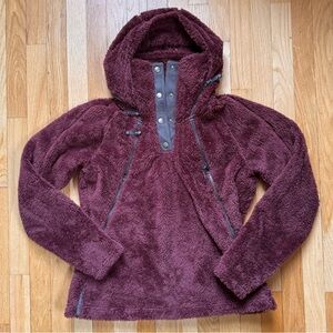 Kuhl Plush Flight Jacket Hoodie in Wine